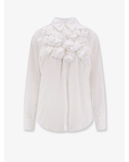 COMME DES GARÇONS PLAY White Ruffles Shirt