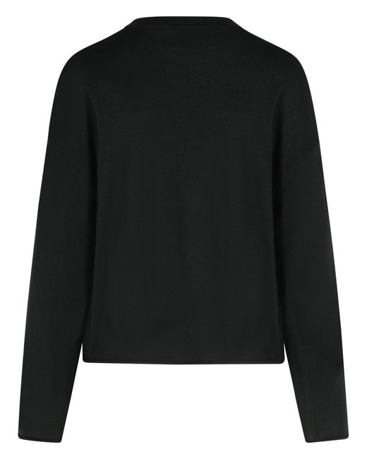 Moschino Black Virgin Wool Sweater