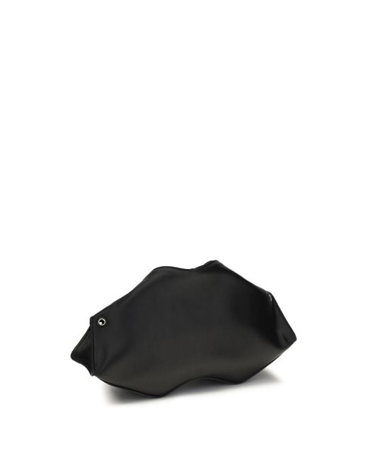 McQueen Black Manta Clutch
