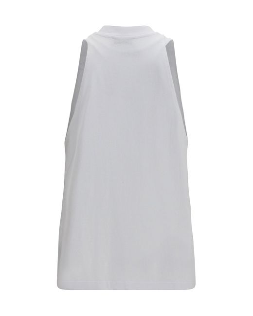 DARKPARK White Tank Top Milla Cut-Out Cotton