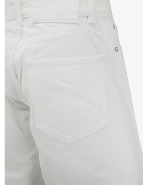 Alaïa White Rodeo Denim Trousers