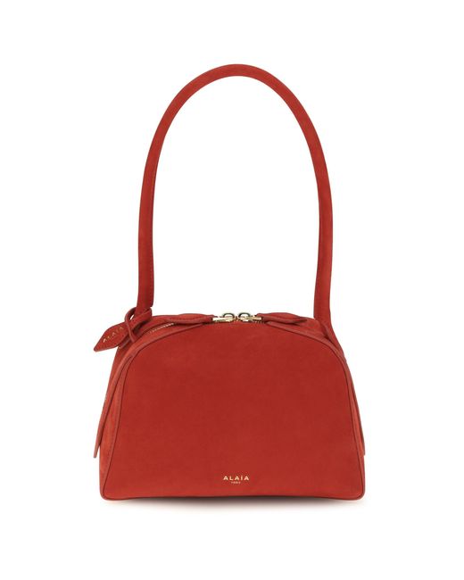 Alaïa Red Alaïa Le Bouledogue Shoulder Bag Small