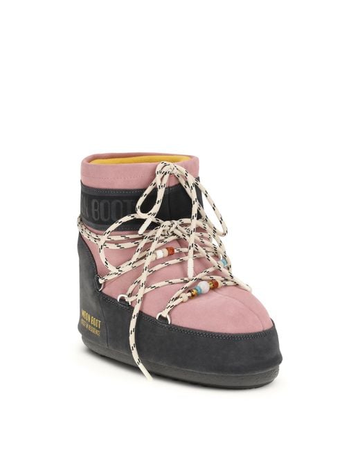 Moon Boot White Boots Icon Low Suede