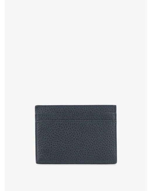 Saint Laurent Blue Tiny Cassandre Card Holder for men