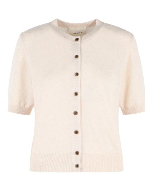 Lisa Yang Natural 'Marene' Cashmere Cardigan