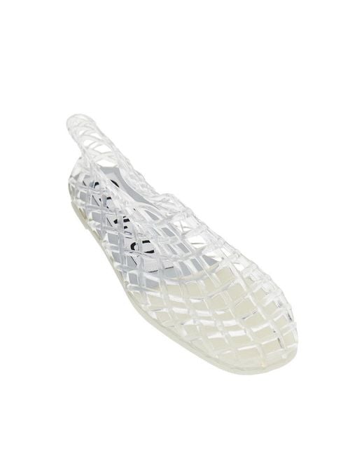 Senso White Rubber Netting Shoes