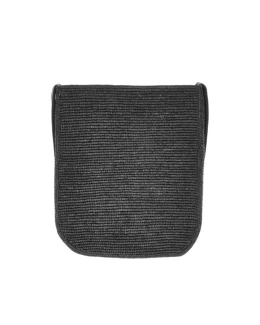 The Row Black 'Lori' Woven Raffia Bag