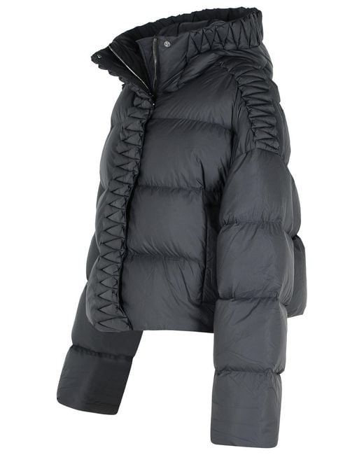 RAXXY Black Polyester Hooded Down Jacket