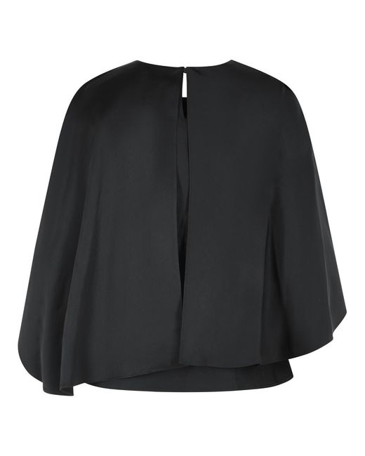 Jonathan Simkhai Black Eliora Acetate Blend Blouse