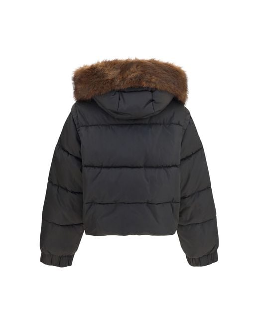 Pinko Black Godetia Padded Down Jacket