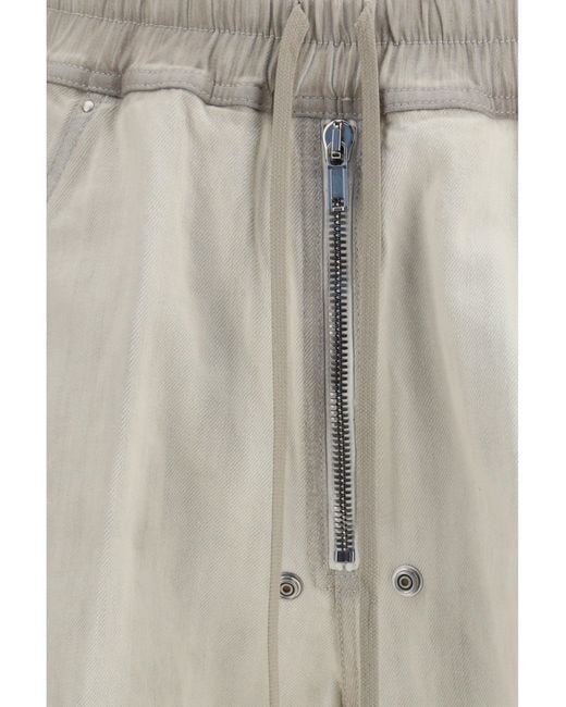 Rick Owens Natural Wide Bela Pants for men