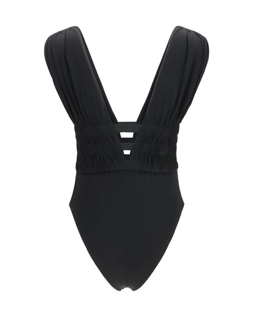 Alaïa Black Alaïa Fluid Jersey Bodysuit