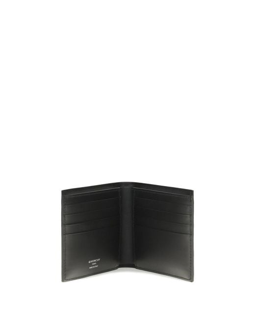 Givenchy Black Bifold Leather Wallet for men