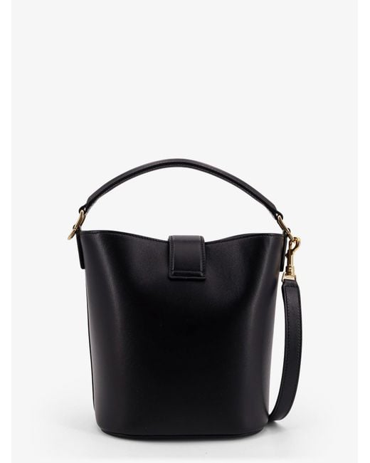 Céline Blue Louise Small Leather Bucket Bag