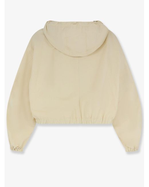 Céline Natural Cotton Blend Jacket With Logo
