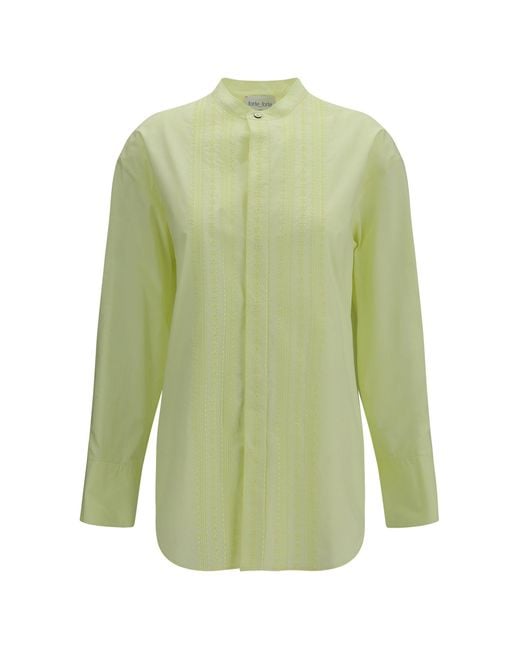 Forte_forte Green Forte_Forte Les Fleurs Embroidery Shirt