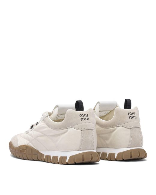 Miu Miu White Tyre Low Sneakers