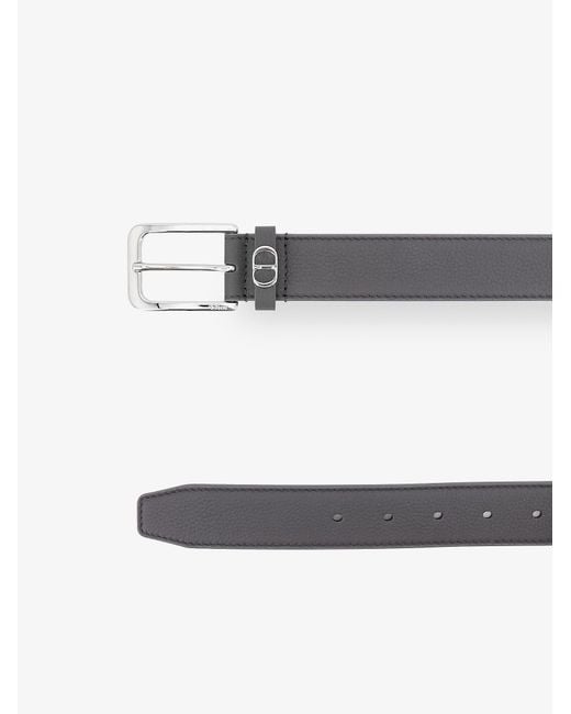 Dior White Dior Cd Icon Leather Belt for men