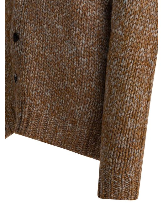NN07 Brown Wool Alpaca Blend Knitwear for men