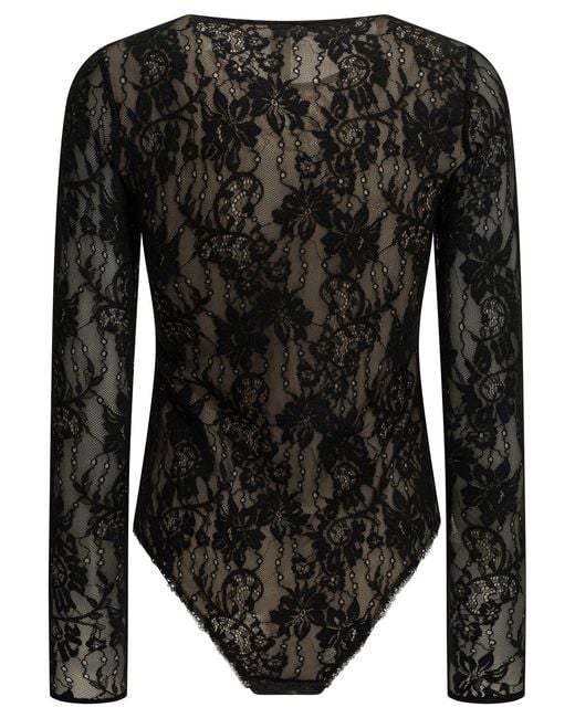 Zimmermann Black Lace Bodysuit