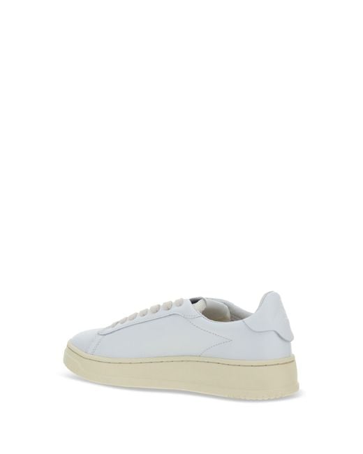 Autry White Dallas Low Sneakers