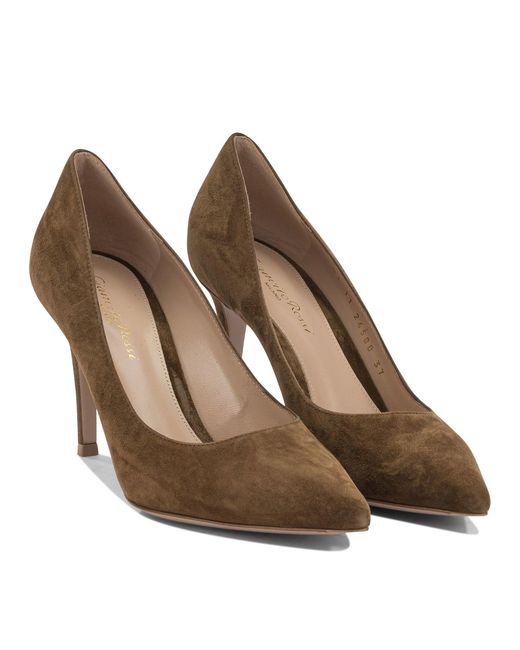 Gianvito Rossi Brown "Gianvito 85 Mm" Pumps