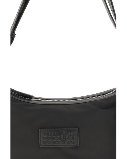MM6 by Maison Margiela Black Numeric Vertical Shoulder Bag for men
