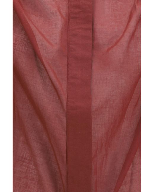 ANDAMANE Red Rania Oversized Shirt