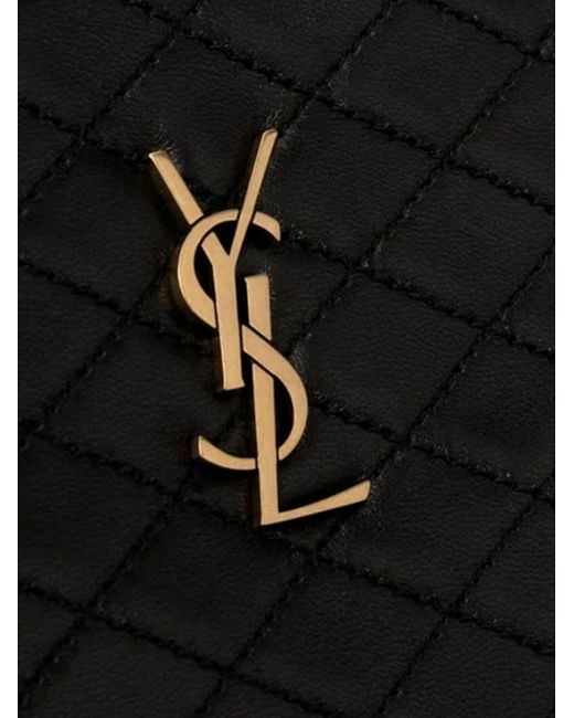 Saint Laurent Black Gaby Leather Shoulder Bag