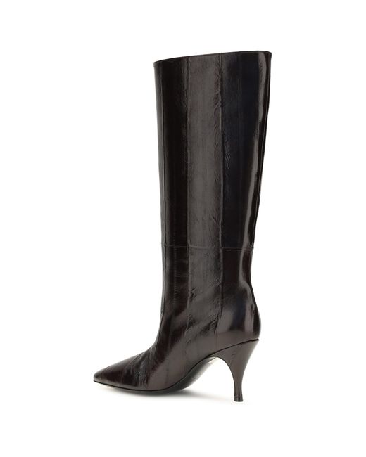 Herbert Levine Black Tall Leather Boots