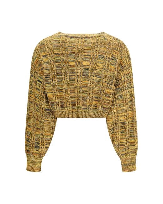 Kristina Ti Green Crop Sweater Groove