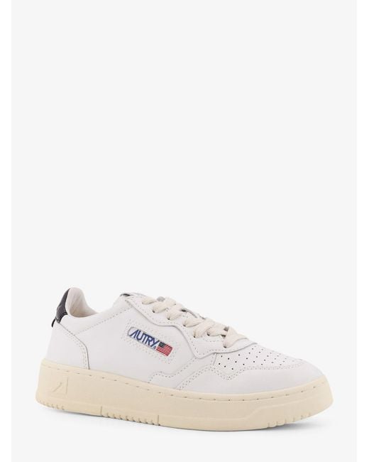 Autry White Medalist Low Nubuck