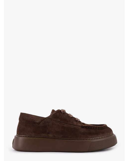Referenc Brown Tahoe Suede Lace-Up Shoes for men