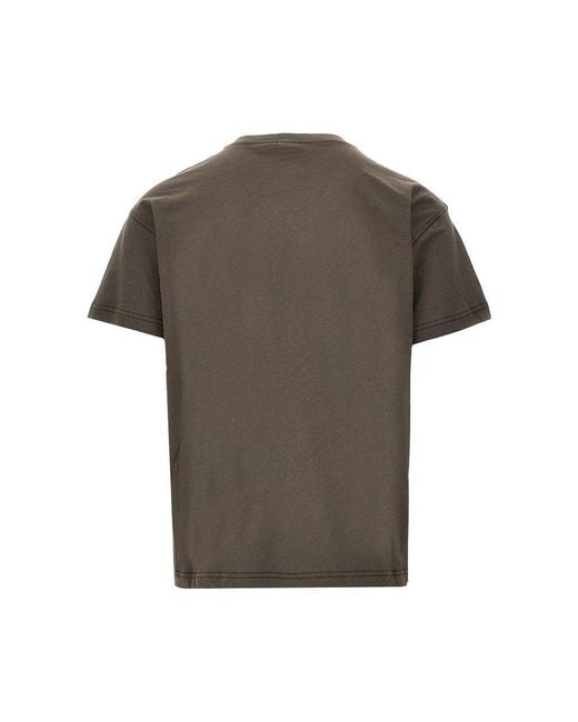 DIESEL Gray 'Phoenix' Print T-Shirt for men