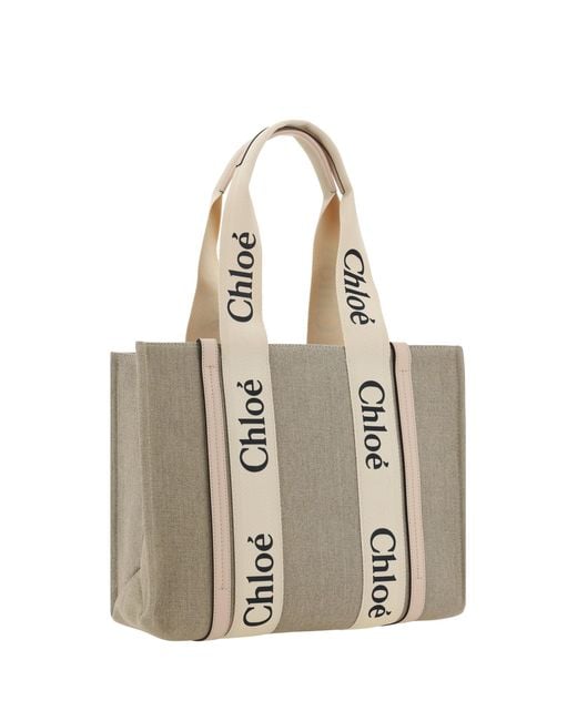 Chloé Natural Chloã Woody Shoulder Bag