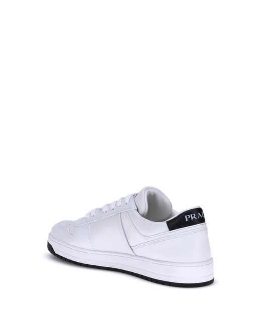 Prada White Leather Sneakers for men