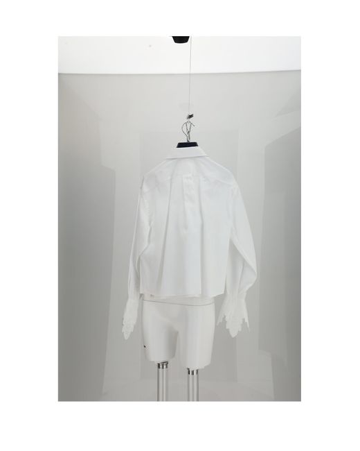 Céline Gray Cropped Shirt