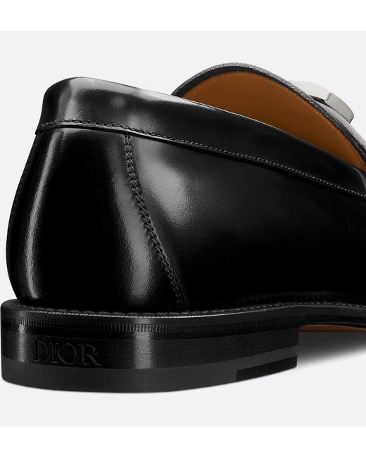 Dior Black Granville Leather Loafers for men