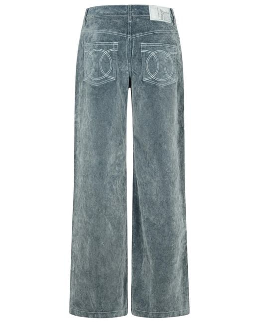 Casablanca Blue Light Cotton Blend Jeans