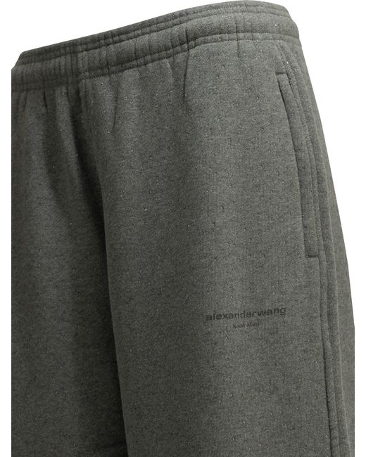 Alexander Wang Gray Hotfix Athletic Pants