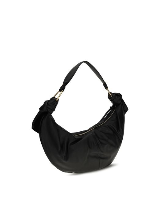 Coccinelle Black Shoulder Bag Furoshiki Leather