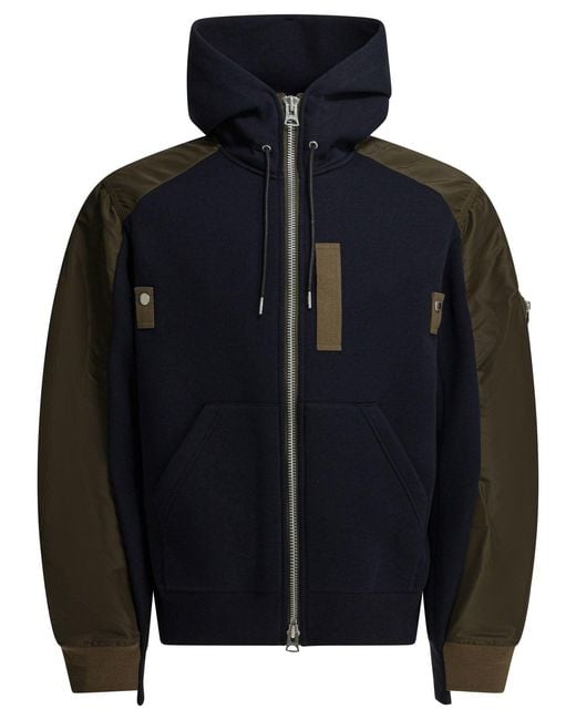 Sacai Blue Multicolor Lightweight Jacket
