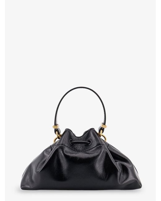 Jimmy Choo Black Cinch Small Leather Shoulder Bag