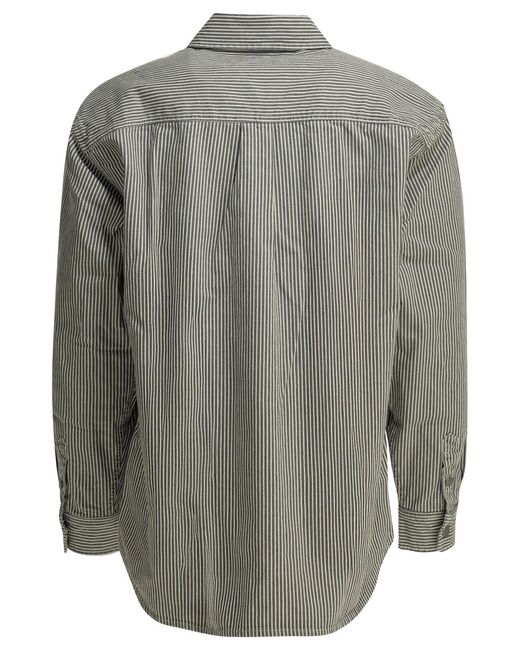 Carhartt Gray Mercer Cotton Overshirt Jacket