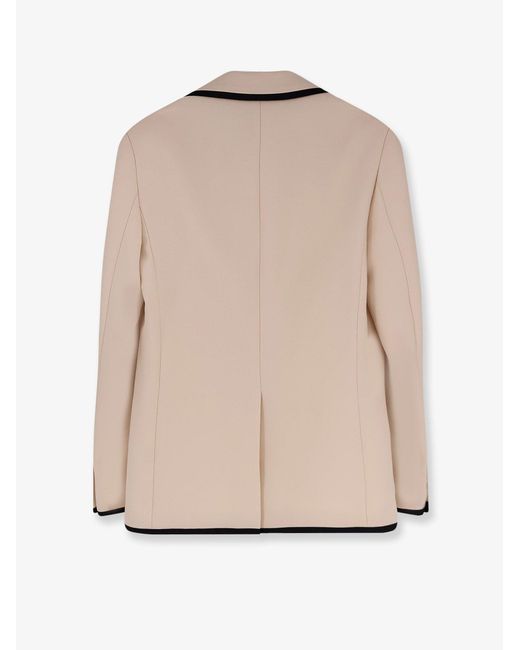 Valentino Natural Single-Breasted Virgin Wool Blazer for men
