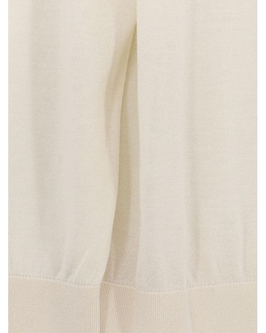The Row White Cashmere And Silk Blend Turtleneck