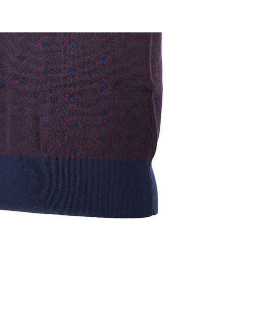 Emporio Armani Blue Cashmere Wool Vest for men