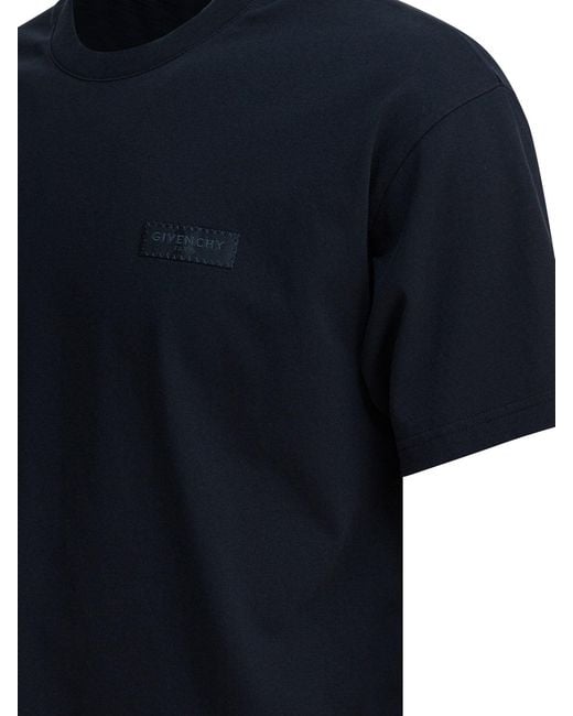 Givenchy Black Crew-Neck T-Shirt With Logo for men