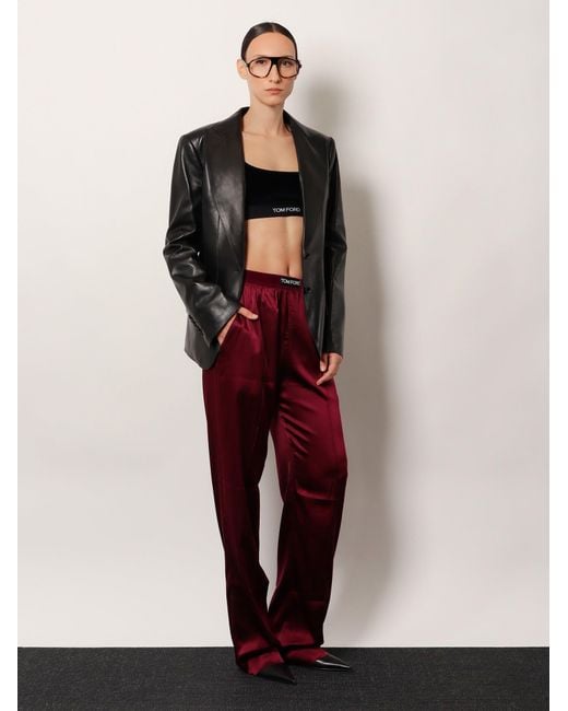 Tom Ford Black Leather Blazer