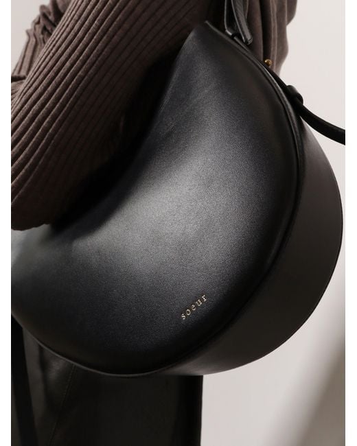 Soeur Black Winona Leather Shoulder Bag